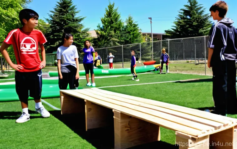 체육교사 역량 개발 방법 - **Prompt:** A dynamic and inclusive high school physical education class in a modern, well-lit gymna...